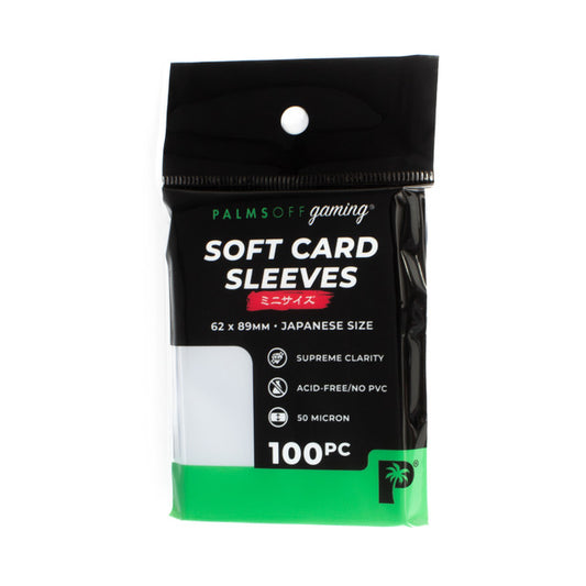 PALMS OFF - Soft Card Sleeves - Japanese Size - 100pc