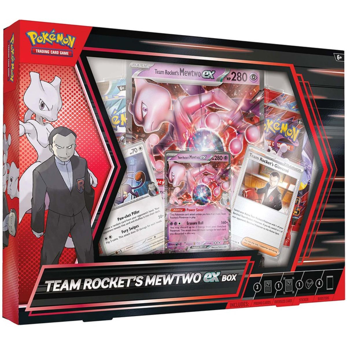 POKEMON TCG - Team Rocket's Mewtwo ex Collection Box