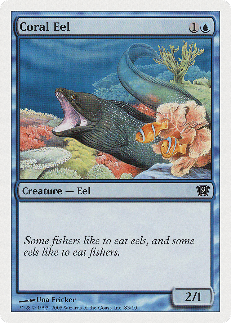 MAGIC: THE GATHERING  - Coral Eel (9ED-0S3) - 9th Edition
