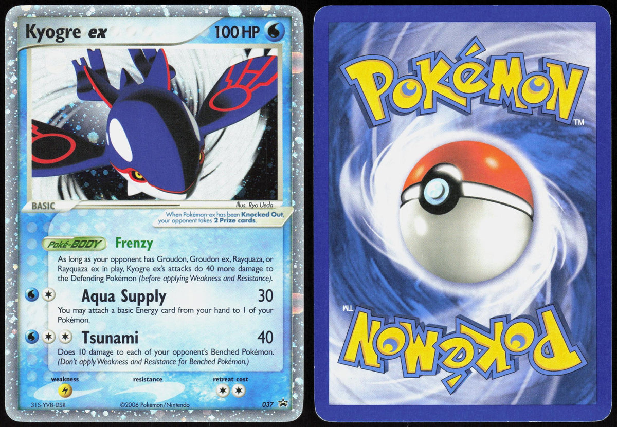 KYOGRE EX 037 NINTENDO BLACK STAR PROMOS POKEMON PROMO HOLO LP
