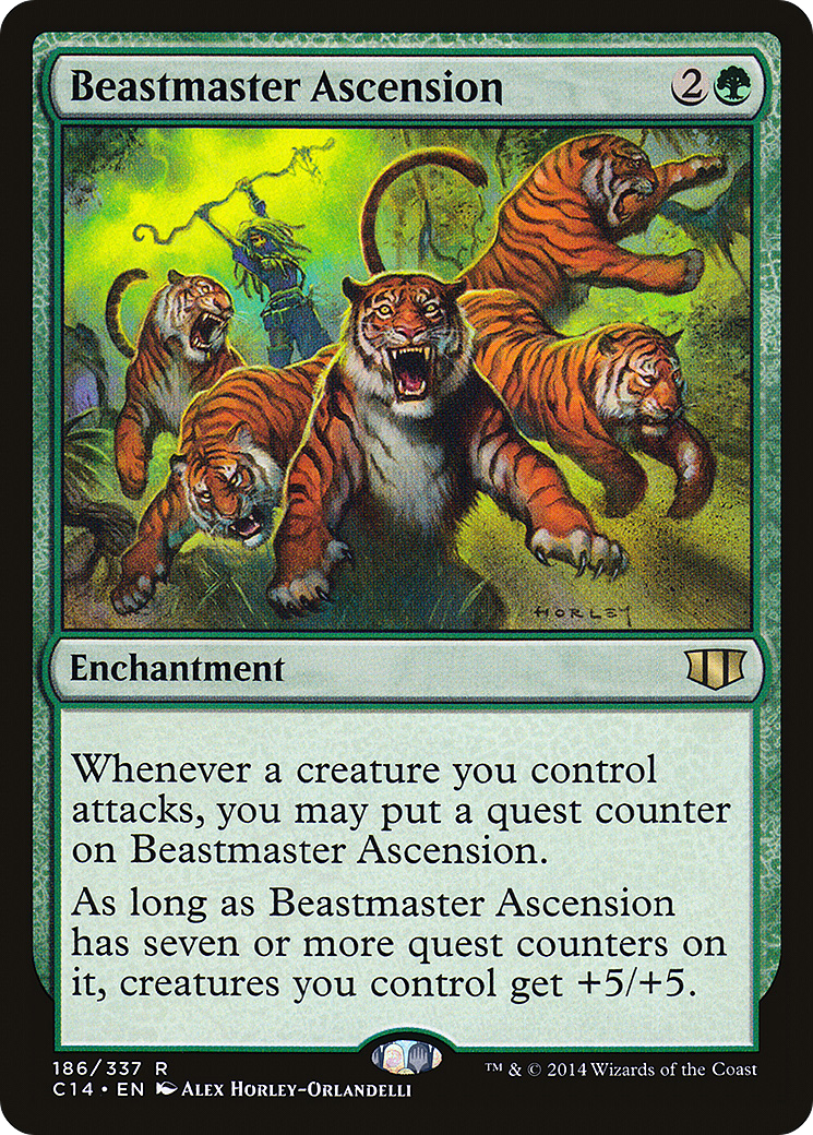 MAGIC: THE GATHERING  - Beastmaster Ascension (C14-186) - Commander 2014