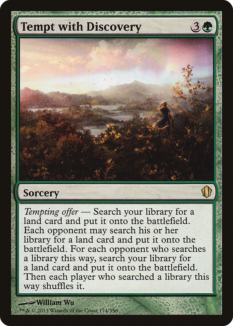 MAGIC: THE GATHERING  - Tempt with Discovery (C13-174) - Commander 2013