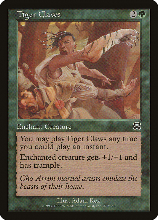 MAGIC: THE GATHERING  - Tiger Claws (MMQ-279) - Mercadian Masques Foil