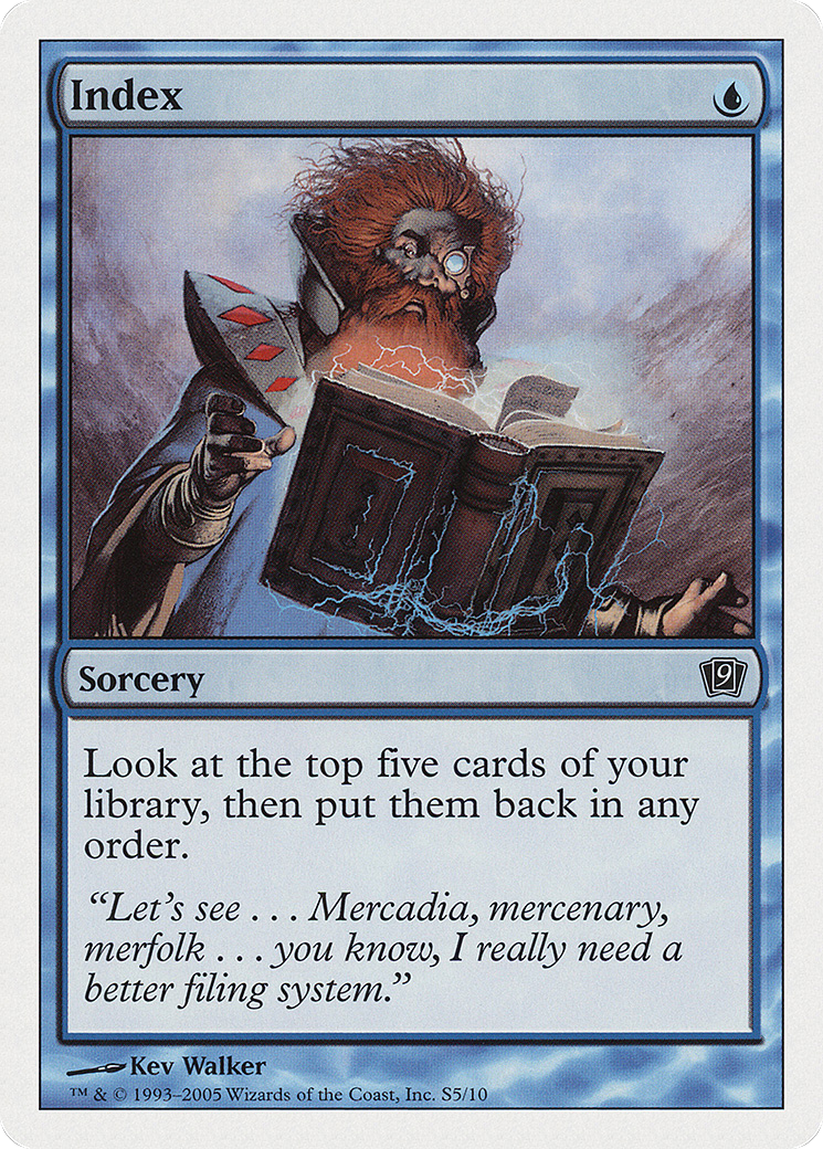 MAGIC: THE GATHERING  - Index (9ED-0S5) - 9th Edition