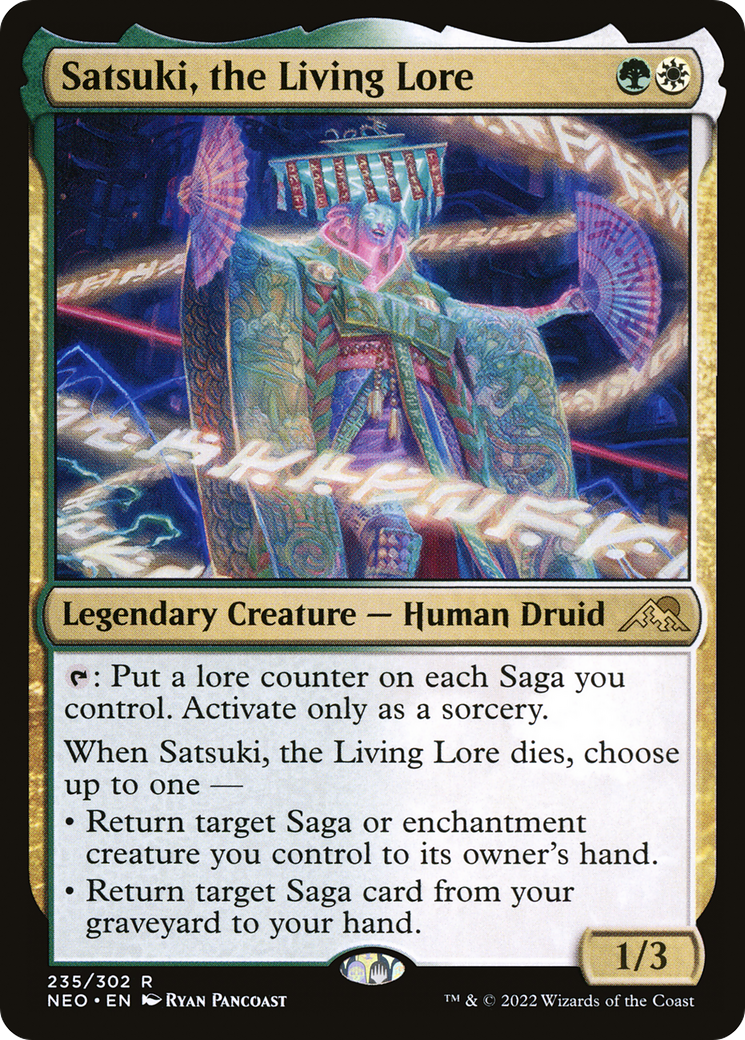 MAGIC: THE GATHERING  - Satsuki, the Living Lore (NEO-235) - Kamigawa: Neon Dynasty