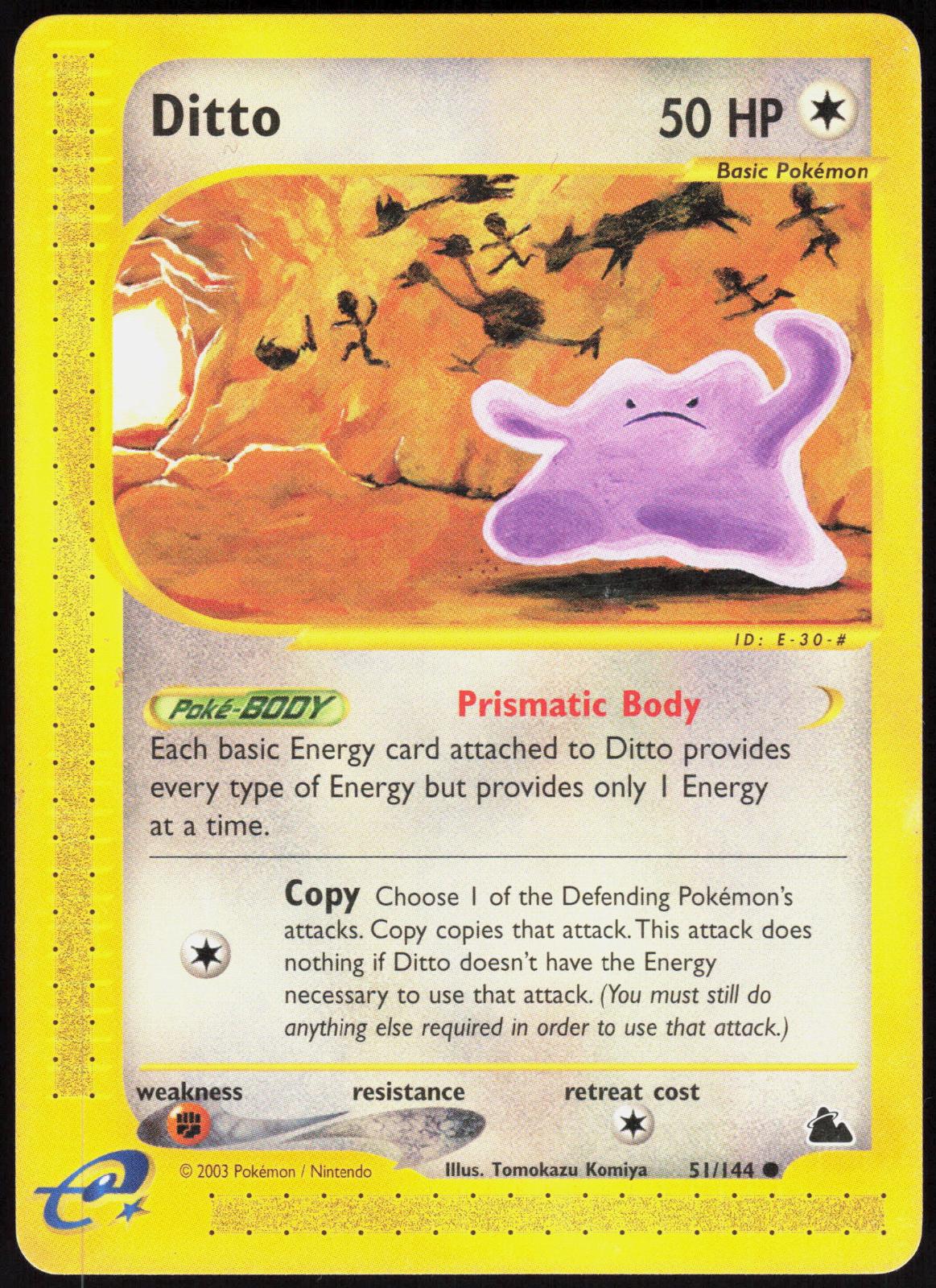 DITTO 51/144 SKYRIDGE POKEMON COMMON LP