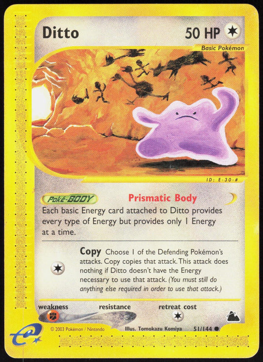 DITTO 51/144 SKYRIDGE POKEMON COMMON LP
