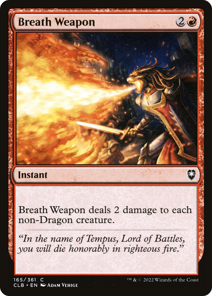 MAGIC: THE GATHERING  - Breath Weapon (CLB-165) - Commander Legends: Battle for Baldur's Gate Foil