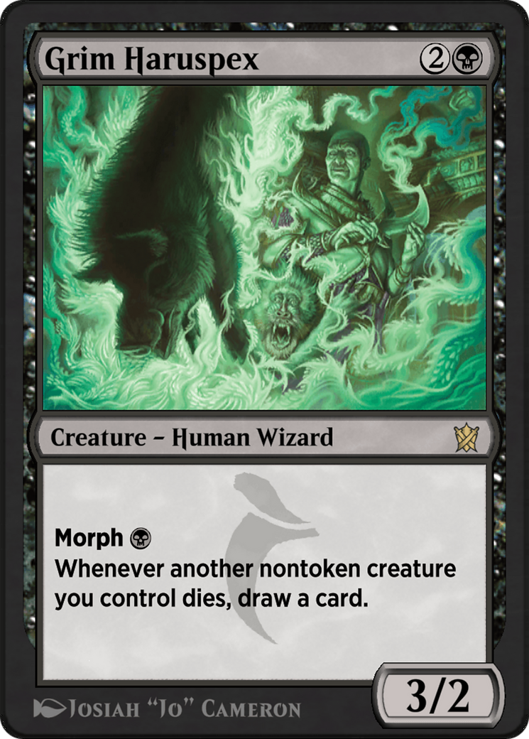MAGIC: THE GATHERING  - Grim Haruspex (KTK-73Y) - Khans of Tarkir