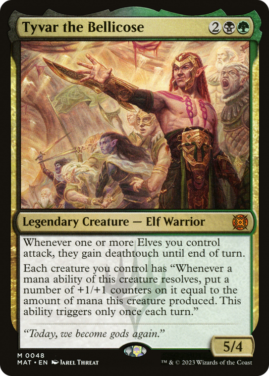 MAGIC: THE GATHERING  - Tyvar the Bellicose (MAT-048) - March of the Machine: The Aftermath