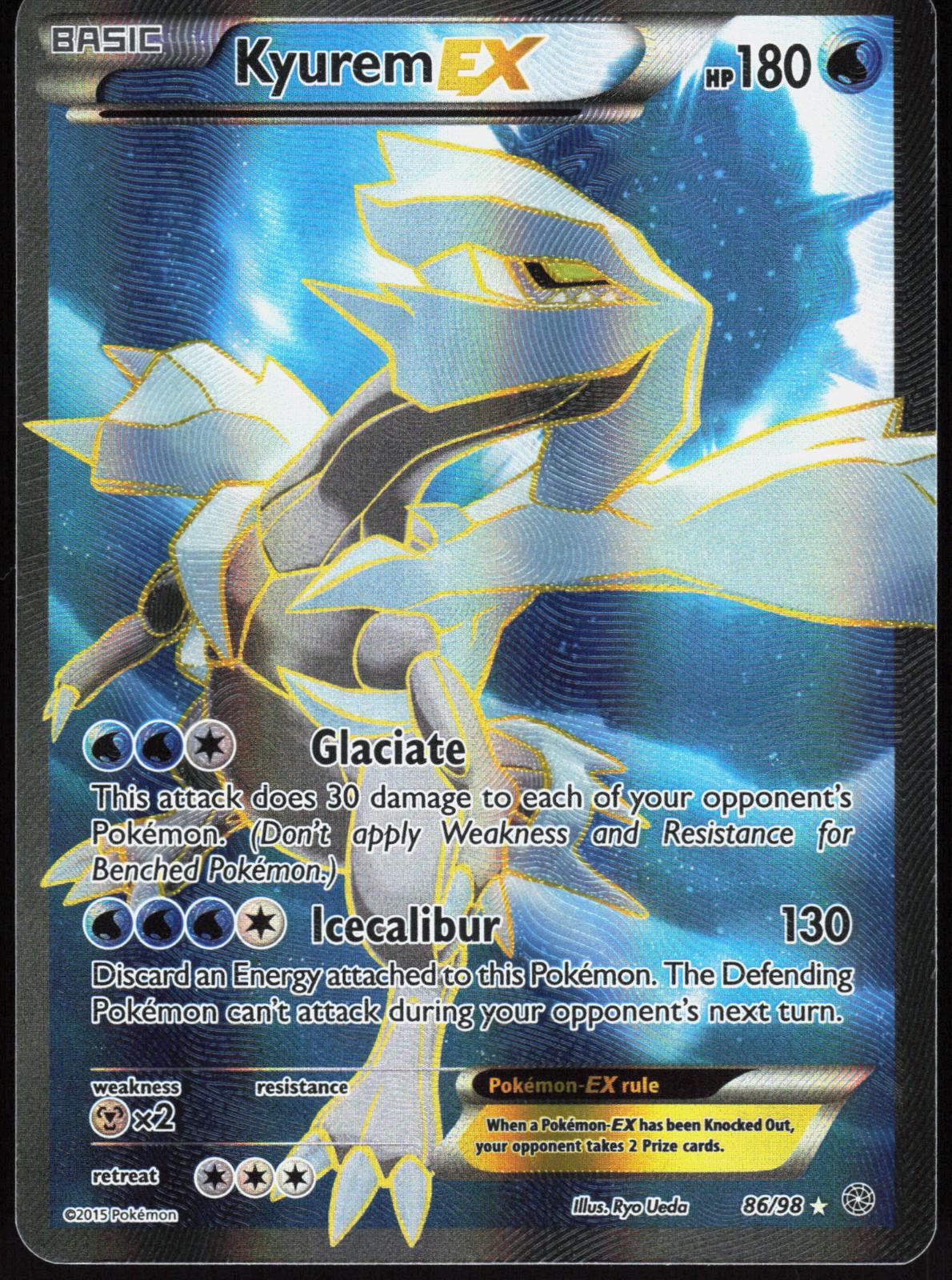 KYUREM EX 86/98 ANCIENT ORIGINS POKEMON ULTRA RARE HOLO NM