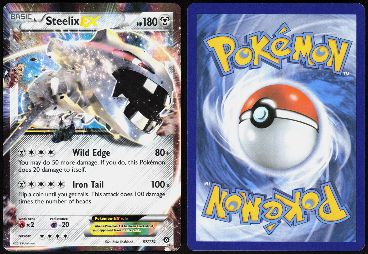 STEELIX EX 67/114 STEAM SIEGE POKEMON ULTRA RARE HOLO NM