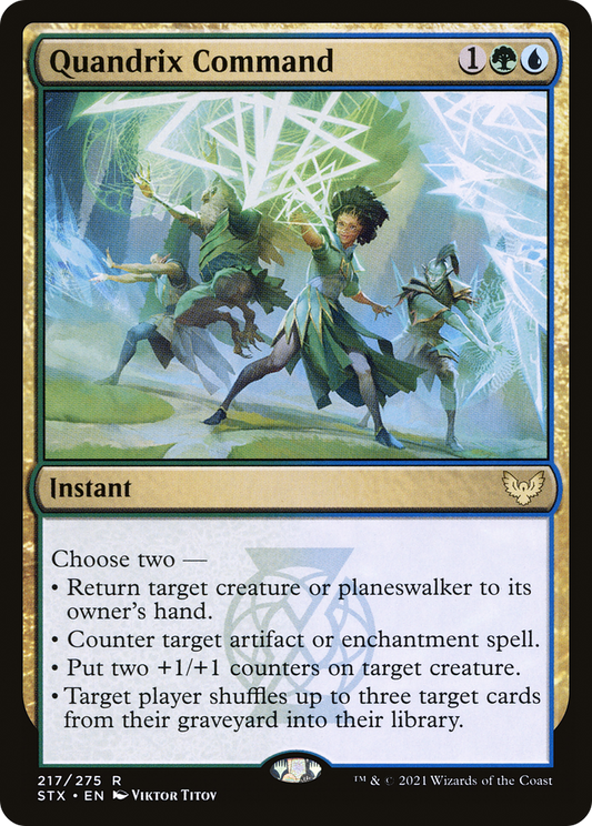 MAGIC: THE GATHERING  - Quandrix Command (STX-217) - Strixhaven: School of Mages Foil