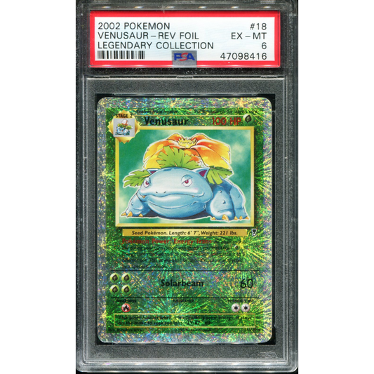 POKEMON TCG - VENUSAUR 18/110 POKEMON PSA 6 LEGENDARY COLLECTION REVERSE HOLO
