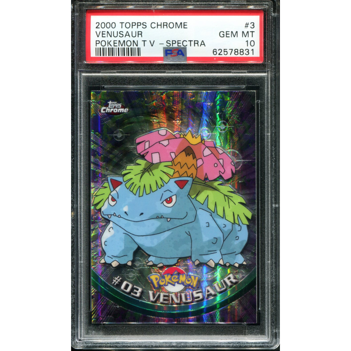 POKEMON TCG - VENUSAUR 3 PSA 10 TOPPS CHROME SPECTRA