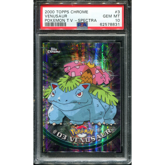 POKEMON TCG - VENUSAUR 3 PSA 10 TOPPS CHROME SPECTRA