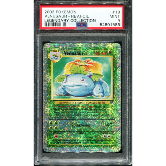 POKEMON TCG - VENUSAUR 18/110 POKEMON PSA 9 LEGENDARY COLLECTION REVERSE HOLO