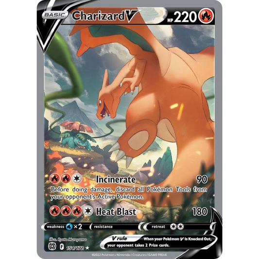 POKEMON TCG - CHARIZARD V 154/172 BRILLIANT STARS ALTERNATE ART