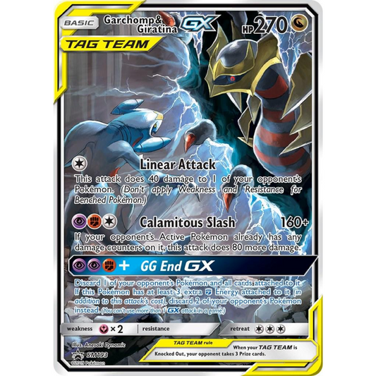 POKEMON TCG - GARCHOMP & GIRATINA GX SM193 BLACK STAR PROMO ALTERNATE ART