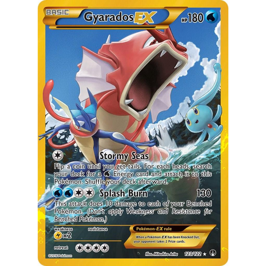 POKEMON TCG - GYARADOS EX 123/122 XY BREAKPOINT SECRET RARE (LP)