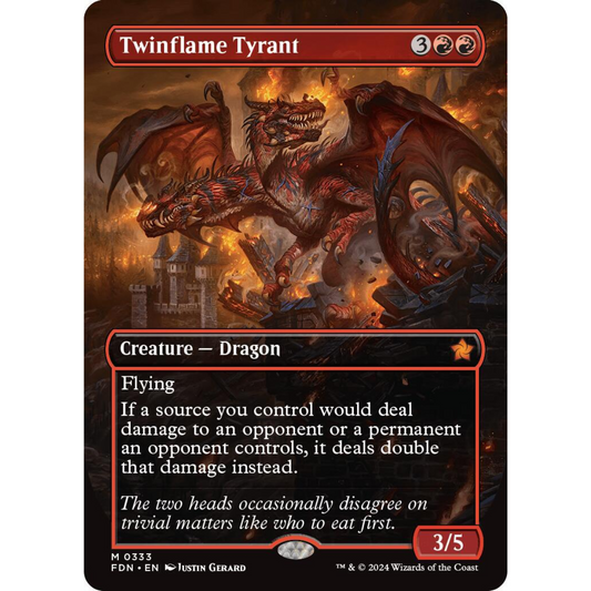 MAGIC THE GATHERING - TWINFLAME TYRANT - FOUNDATIONS - FOIL