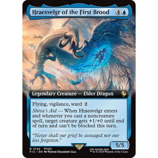 MAGIC THE GATHERING - HRAESVELGR OF THE FIRST BROOD - FINAL FANTASY - EXTENDED ARTFOIL