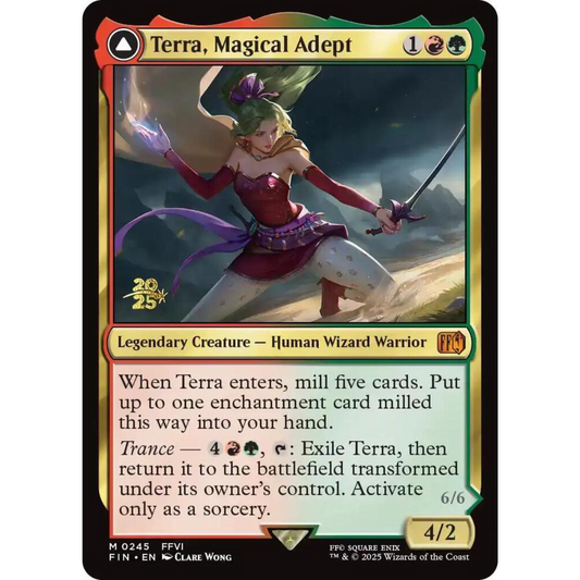 MAGIC THE GATHERING - TERRA, MAGICAL ADEPT - FINAL FANTASY PROMO - FOIL