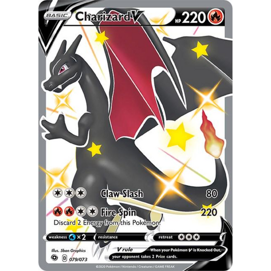 POKEMON TCG - CHARIZARD V 079/073 CHAMPIONS PATH SECRET RARE