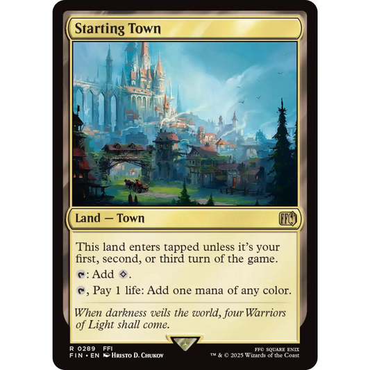 MAGIC THE GATHERING - STARTING TOWN - FINAL FANTASY PROMOS - FOIL