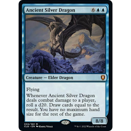 MAGIC THE GATHERING - ANCIENT SILVER DRAGON - COMMANDER LEGENDS: BATTLE FOR BULDUR'S GATE