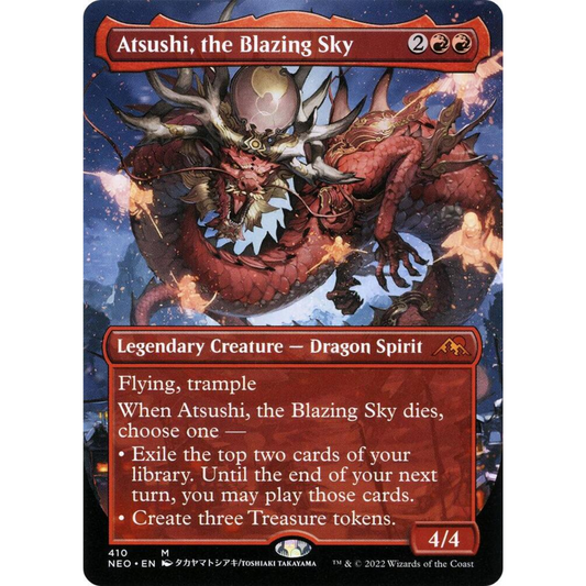 MAGIC THE GATHERING - ATSUSHI, THE BLAZING SKY - KAMIGAWA: NEON DYNASTY - BORDERLESS