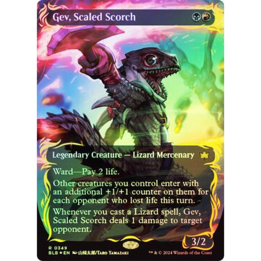 MAGIC THE GATHERING - GEV, SCALED SCORCH - BLOOMBURROW - RAISED FOIL