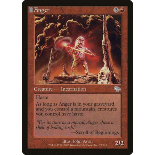 MAGIC THE GATHERING - ANGER - JUDGMENT - FOIL