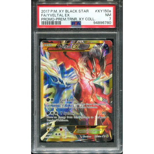 POKEMON TCG - YVELTAL EX XY150A POKEMON PSA 7 PROMO XY COLLECTION