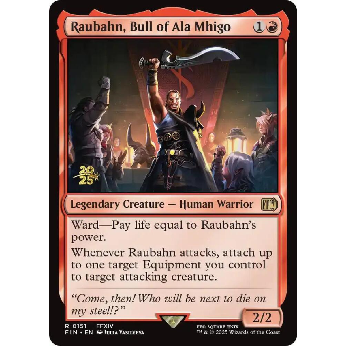 MAGIC THE GATHERING - RAUBAHN, BULL OF ALA MHIGO - FINAL FANTASY PROMO - FOIL