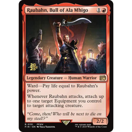 MAGIC THE GATHERING - RAUBAHN, BULL OF ALA MHIGO - FINAL FANTASY PROMO - FOIL