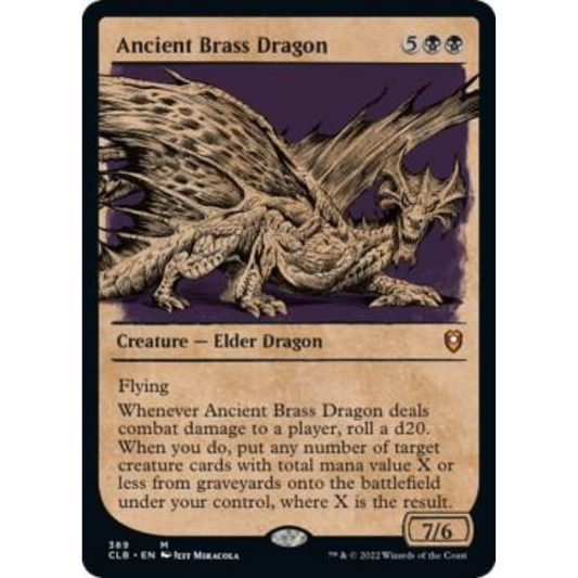 MAGIC THE GATHERING - ANCIENT BRASS DRAGON - COMMANDER LEGENDS: BATTLE FOR THE BALDUR'S GATE