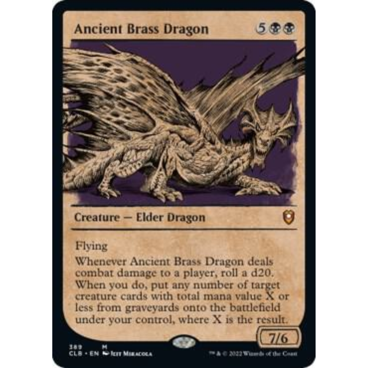 MAGIC THE GATHERING - ANCIENT BRASS DRAGON - COMMANDER LEGENDS: BATTLE FOR THE BALDUR'S GATE