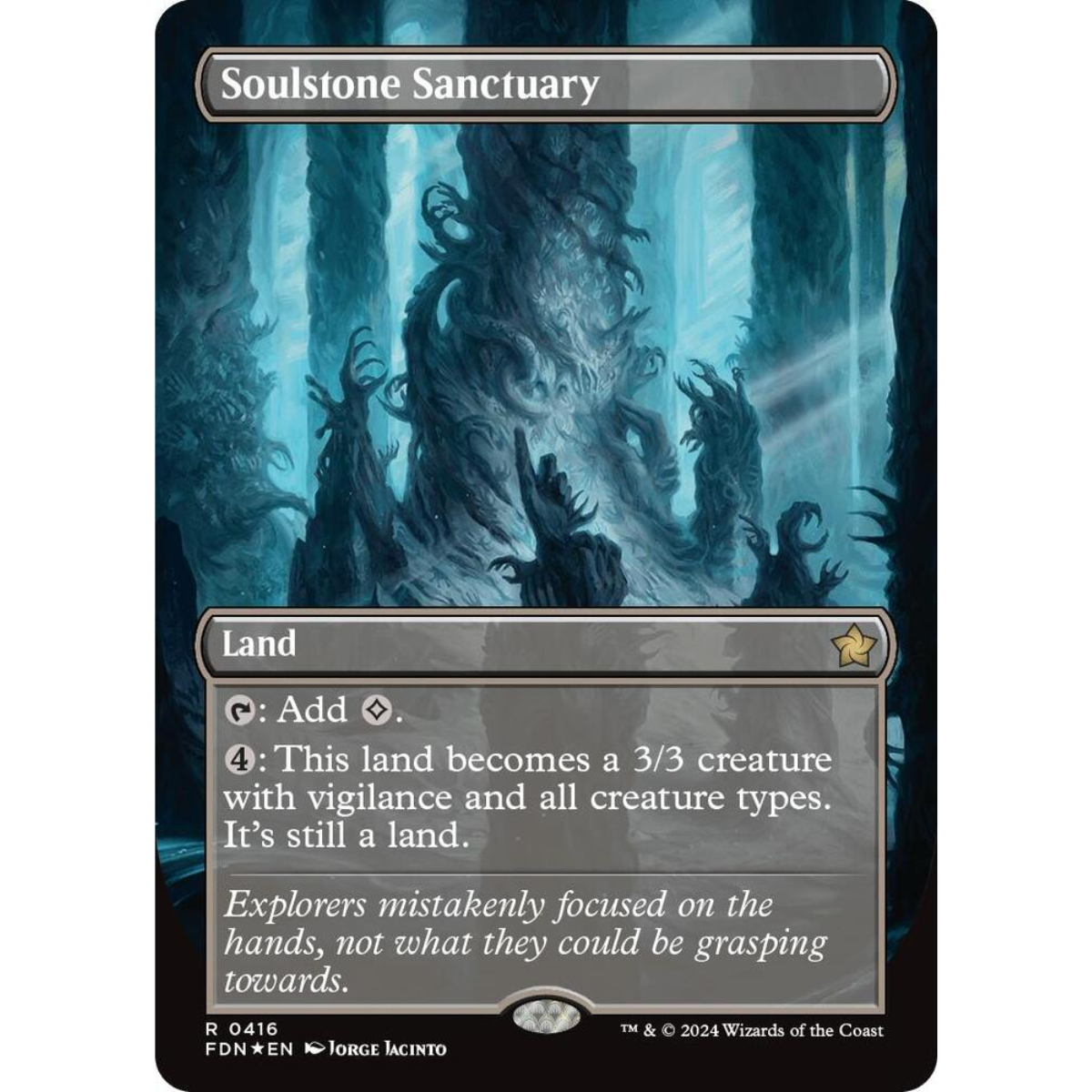 MAGIC THE GATHERING - SOULSTONE SANCTUARY - FOUNDATIONS - BORDERLESS MANA FOIL