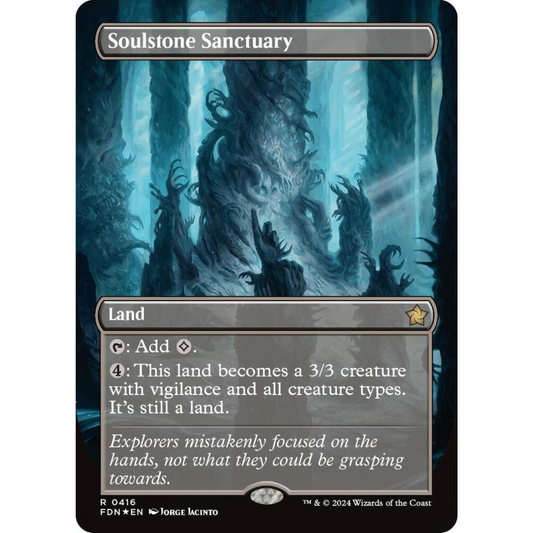 MAGIC THE GATHERING - SOULSTONE SANCTUARY - FOUNDATIONS - BORDERLESS MANA FOIL
