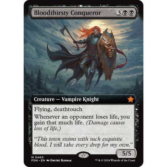 MAGIC THE GATHERING - BLOODTHIRSTY CONQUEROR - FOUNDATIONS - FOIL