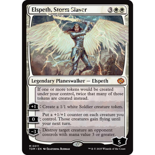 MAGIC THE GATHERING - ELSPETH, STORM SLAYER - TARKIR: DRAGONSTORM PROMOS FOIL