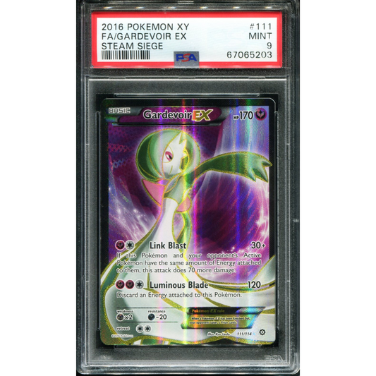 POKEMON TCG - GARDEVOIR EX 111/114 POKEMON PSA 9 XY STEAM SIEGE FULL ART