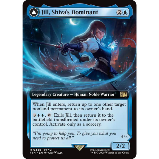MAGIC THE GATHERING - JILL, SHIVA'S DOMINANT - FINAL FANTASY - EXTENDED ART - FOIL
