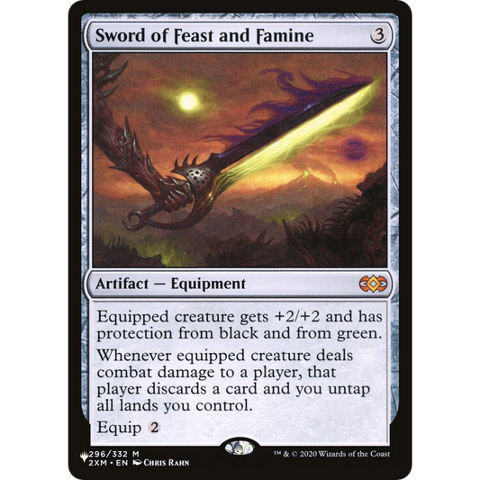 MAGIC THE GATHERING - SWORD OF FEAST AND FAMINE - THE LIST