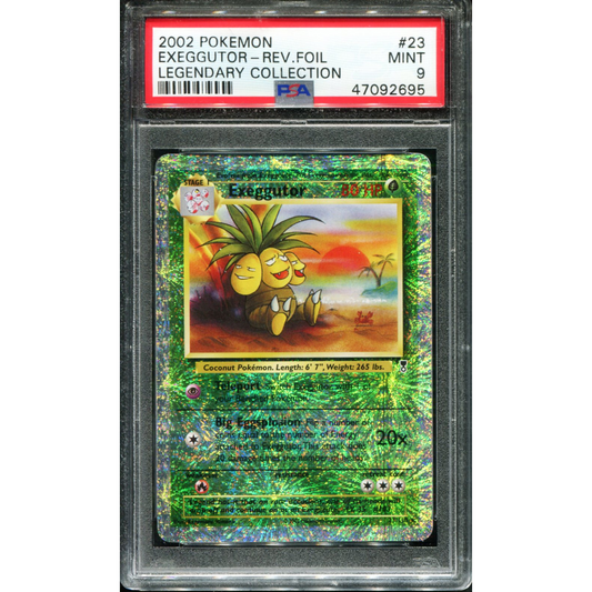POKEMON TCG - EXEGGUTOR 23/110 POKEMON PSA 9 LEGENDARY COLLECTION REVERSE HOLO