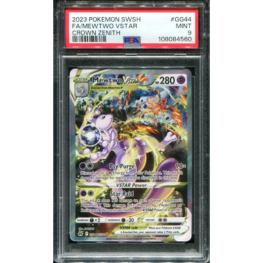 POKEMON TCG - MEWTWO VSTAR GG44/GG70 POKEMON PSA 9 CROWN ZENITH GALARIAN GALLERY