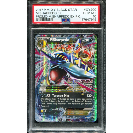 POKEMON TCG - M SHARPEDO EX XY200 POKEMON PSA 10 PC PROMO