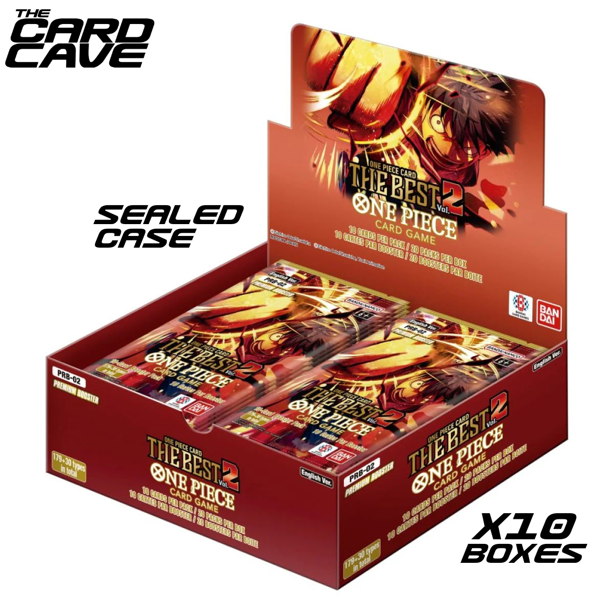 ONE PIECE TCG - The Best Premium Booster Box Sealed Case PRB02