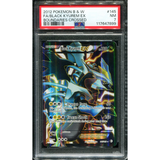 POKEMON TCG - BLACK KYUREM EX 145/149 POKEMON PSA 7 B&W BOUNDRIES CROSSED FULL ART